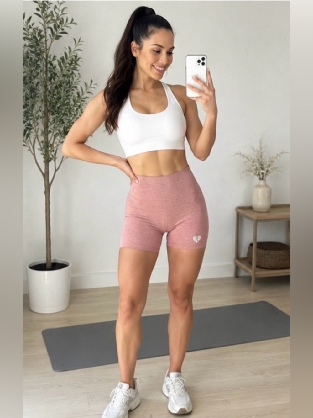 Women’s Best Seamless Biker Shorts High Waisted Teal Body Sculpting Actiwear